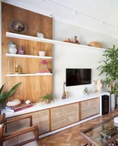 Rack com palhinha indiana natural Milas