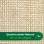 Palha Indiana Quadriculada Natural 40cm