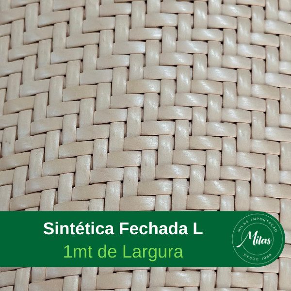 Palha Indiana Sintética Fechada L - 1Metro de Largura