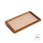 Bandeja Retangular Palha Indiana Quadriculada 25x15cm - Imagem 2