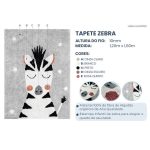Tapete Zebra 100% algodão –  120X160 - Imagem 2